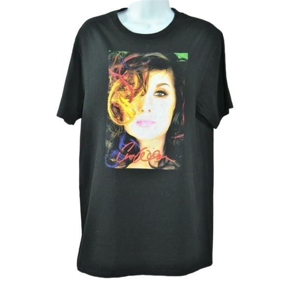 District Other - Ann Wilson of Heart concert band tour t-shirt Adult Medium Black cotton